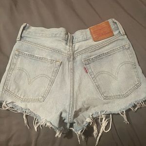 Levi’s 501 shorts. Fits like a zero.